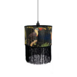 TROPICAL BIRDS B ΦΩΤΙΣΤΙΚΟ ΟΡΟΦΗΣ 30x30x23cm BAMBOO ΠΟΛΥΧΡΩΜΟ ΜΑΥΡΟ 029838