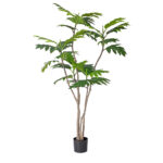 BREADFRUIT TREE ΔΕΝΤΡΟ ΤΕΧΝΗΤΟ ΣΕ ΓΛΑΣΤΡΑ 180cm PE ΠΡΑΣΙΝΟ ΜΕΤΑΞΩΤΟ ΥΦΑΣΜΑ 029863