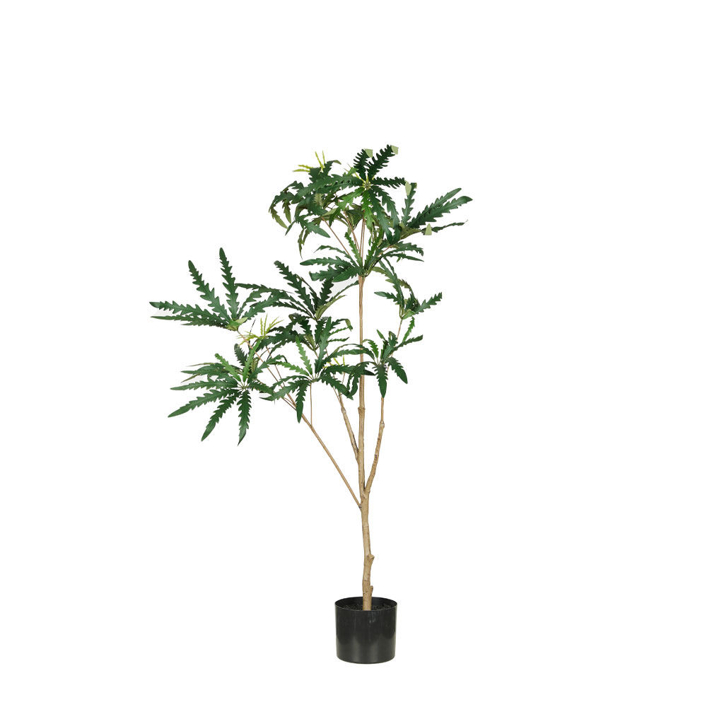 029873-imx4X-first-_1 PEACOCK TREE ΔΕΝΤΡΟ ΤΕΧΝΗΤΟ ΣΕ ΓΛΑΣΤΡΑ 120cm PE ΠΡΑΣΙΝΟ ΜΕΤΑΞΩΤΟ ΥΦΑΣΜΑ 029873 - Image 1
