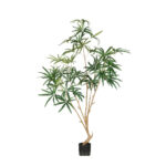PEACOCK TREE ΔΕΝΤΡΟ ΤΕΧΝΗΤΟ ΣΕ ΓΛΑΣΤΡΑ 180cm PE ΠΡΑΣΙΝΟ ΜΕΤΑΞΩΤΟ ΥΦΑΣΜΑ 029875