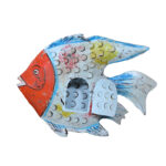 AQUA ΔΙΑΚΟΣΜΗΤΙΚΟ ΨΑΡΙ ΜΕΤΑΛΛΟ ΠΟΛΥΧΡΩΜΟ 61x8x46 029885 - Image 2