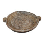 PARAT ΔΙΣΚΟΣ ΔΙΑΚΟΣΜΗΣΗΣ 55x44x8cm ΞΥΛΟ ΚΑΦΕ 029886