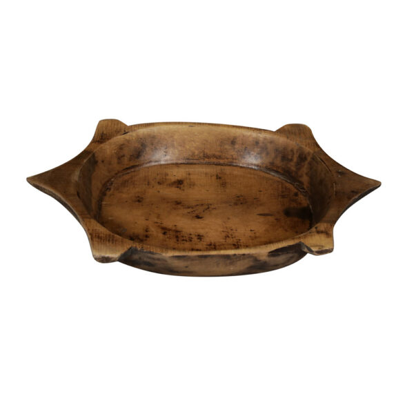 TURTLE ΔΙΣΚΟΣ ΔΙΑΚΟΣΜΗΣΗΣ 38x23x13cm ΞΥΛΟ ΚΑΦΕ 029887 - Image 3