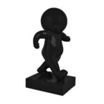 ENZO ΔΙΑΚΟΣΜΗΤΙΚΗ ΦΙΓΟΥΡΑ 24x23x46cm POLYRESIN ΜΑΥΡΟ 029923