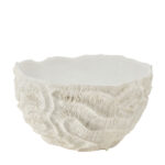 CORALLI ΜΠΩΛ ΔΙΑΚΟΣΜΗΣΗΣ 36x36x21cm POLYRESIN ΛΕΥΚΟ 029936