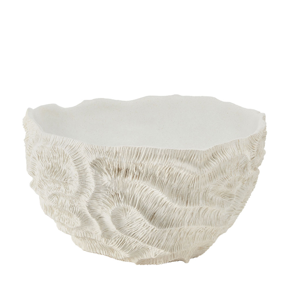 029936-6o3G9-first-_1 CORALLI ΜΠΩΛ ΔΙΑΚΟΣΜΗΣΗΣ 36x36x21cm POLYRESIN ΛΕΥΚΟ 029936 - Image 1