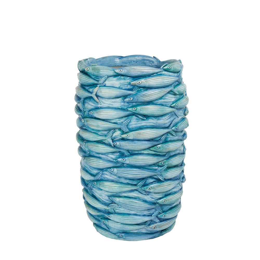 029954-yE4Td-first-_1 OCEAN ΒΑΖΟ 29x28x45cm POLYRESIN ΜΠΛΕ 029954 - Image 1