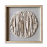 PURE NATURE ΠΙΝΑΚΑΣ ΔΙΑΚΟΣΜΗΣΗΣ 60x60x4cm ΥΦΑΣΜΑ ΜΠΕΖ ΓΥΑΛΙ ΦΥΣΙΚΟ 030447