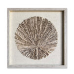 PURE EARTH ΠΙΝΑΚΑΣ ΔΙΑΚΟΣΜΗΣΗΣ 60x60x4cm ΧΑΡΤΙ ΜΠΕΖ ΓΥΑΛΙ ΦΥΣΙΚΟ 030450