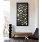 WILDERNESS ΠΙΝΑΚΑΣ ΔΙΑΚΟΣΜΗΣΗΣ 50x100x3cm ΧΑΡΤΙ ΜΑΥΡΟ ΧΡΥΣΟ ΓΥΑΛΙ ΜΑΥΡΟ 030460 - Image 2