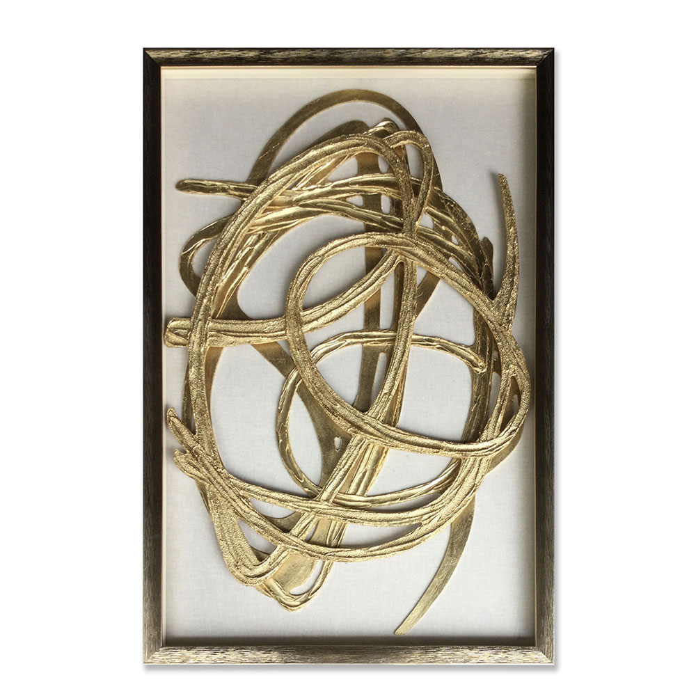 030462-hOnT4-first-_1 WILD SOUL ΠΙΝΑΚΑΣ ΔΙΑΚΟΣΜΗΣΗΣ 60x90x4cm MDF ΧΡΥΣΟ ΛΕΥΚΟ ΓΥΑΛΙ ΧΡΥΣΟ 030462 - Image 1