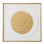 AMBITIUS ΠΙΝΑΚΑΣ ΔΙΑΚΟΣΜΗΣΗΣ 80x80x5cm ΚΑΜΒΑΣ ΧΡΥΣΟ ΛΕΥΚΟ ΞΥΛΟ ΧΡΥΣΟ 030509