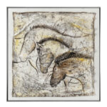 BRAVERY ΠΙΝΑΚΑΣ ΔΙΑΚΟΣΜΗΣΗΣ 80x80x4cm ΚΑΜΒΑΣ ΠΟΛΥΧΡΩΜΟ ΞΥΛΟ ΑΣΗΜΙ 030564