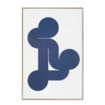 ILLUSION ΠΙΝΑΚΑΣ ΔΙΑΚΟΣΜΗΣΗΣ 60x90x5cm ΚΑΜΒΑΣ ΛΕΥΚΟ ΜΠΛΕ ΞΥΛΟ ΦΥΣΙΚΟ 030594