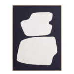 BOUNDLESS ART ΠΙΝΑΚΑΣ ΔΙΑΚΟΣΜΗΣΗΣ 60x80x5cm ΛΙΝΟ ΜΑΥΡΟ ΛΕΥΚΟ ΞΥΛΟ ΦΥΣΙΚΟ 030595