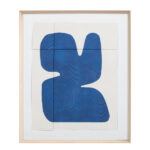 CLOUDS DANCE ΠΙΝΑΚΑΣ ΔΙΑΚΟΣΜΗΣΗΣ 50x60x4cm ΓΥΑΛΙ ΚΡΕΜ ΜΠΛΕ ΞΥΛΟ ΦΥΣΙΚΟ 030601