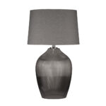 HADLEY ΦΩΤΙΣΤΙΚΟ ΕΠΙΤΡΑΠΕΖΙΟ 43x43x71cm ΓΥΑΛΙ ΔΙΑΦΑΝΟ ΓΚΡΙ ΑΣΗΜΙ ΛΙΝΟ ΓΚΡΙ 030628