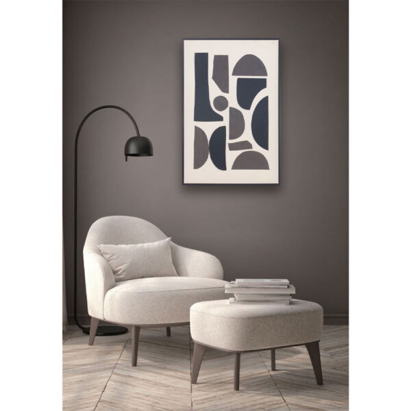 POSITIVE VIBES ΠΙΝΑΚΑΣ ΔΙΑΚΟΣΜΗΣΗΣ 60x90x4cm ΛΙΝΟ ΛΕΥΚΟ ΜΑΥΡΟ ΞΥΛΟ ΜΑΥΡΟ 030655 - Image 2