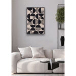 POSITIVE VIBES ΠΙΝΑΚΑΣ ΔΙΑΚΟΣΜΗΣΗΣ 60x90x4cm ΛΙΝΟ ΛΕΥΚΟ ΜΑΥΡΟ ΞΥΛΟ ΜΑΥΡΟ 030656 - Image 2