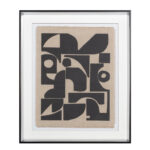 DO MORE ΠΙΝΑΚΑΣ ΔΙΑΚΟΣΜΗΣΗΣ 50x60x4cm ΓΥΑΛΙ ΛΕΥΚΟ ΜΑΥΡΟ ΞΥΛΟ ΜΑΥΡΟ 030657