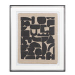 DO MORE ΠΙΝΑΚΑΣ ΔΙΑΚΟΣΜΗΣΗΣ 50x60x4cm ΓΥΑΛΙ ΛΕΥΚΟ ΜΑΥΡΟ ΞΥΛΟ ΜΑΥΡΟ 030658