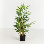 BAMBOO ΦΥΤΟ ΤΕΧΝΗΤΟ ΣΕ ΓΛΑΣΤΡΑ 70cm POLYESTER ΠΡΑΣΙΝΟ PVC 030727