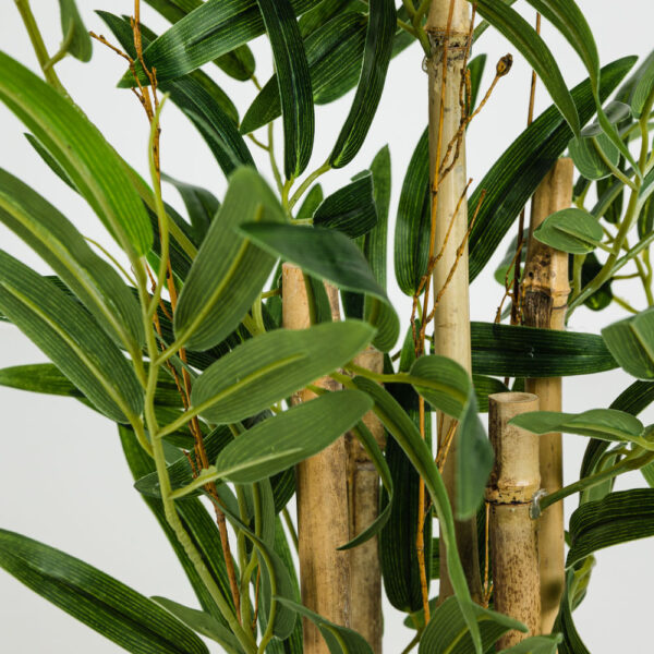 BAMBOO ΦΥΤΟ ΤΕΧΝΗΤΟ ΣΕ ΓΛΑΣΤΡΑ 70cm POLYESTER ΠΡΑΣΙΝΟ PVC 030727 - Image 3