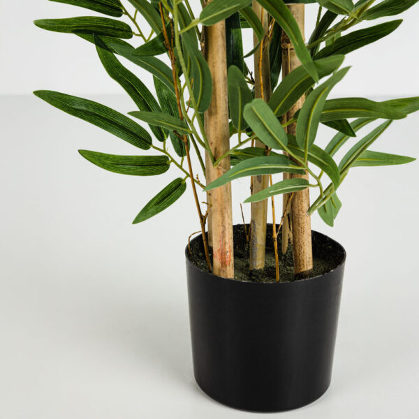 BAMBOO ΦΥΤΟ ΤΕΧΝΗΤΟ ΣΕ ΓΛΑΣΤΡΑ 70cm POLYESTER ΠΡΑΣΙΝΟ PVC 030727 - Image 4