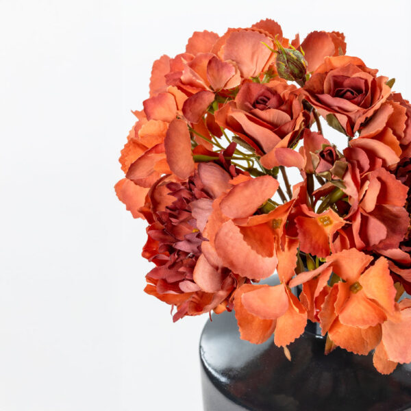 PEONY ΛΟΥΛΟΥΔΙ ΤΕΧΝΗΤΟ ΜΠΟΥΚΕΤΟ 30cm ΥΦΑΣΜΑ ΣΟΜΟΝ ΜΠΟΡΝΤΩ ΠΡΑΣΙΝΟ PVC 030760 - Image 3