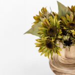 SUNFLOWER ΛΟΥΛΟΥΔΙ ΤΕΧΝΗΤΟ ΜΠΟΥΚΕΤΟ 31cm ΥΦΑΣΜΑ ΠΡΑΣΙΝΟ PVC 030766 - Image 2