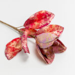 MAGNOLIA ΛΟΥΛΟΥΔΙ ΤΕΧΝΗΤΟ 58cm ΥΦΑΣΜΑ ΜΠΟΡΝΤΩ ΧΡΥΣΟ PVC 030775 - Image 2