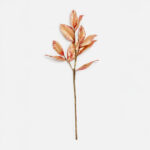 MAGNOLIA LEAVES ΚΛΑΔΙ ΤΕΧΝΗΤΟ 74cm ΥΦΑΣΜΑ ΧΡΥΣΟ ΜΠΟΡΝΤΩ PVC 030779