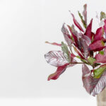 MAGNOLIA LEAVES ΚΛΑΔΙ ΤΕΧΝΗΤΟ 78cm ΥΦΑΣΜΑ ΑΣΗΜΙ ΜΠΟΡΝΤΩ PVC 030780 - Image 2