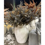 SOPHORAE ΛΟΥΛΟΥΔΙ ΤΕΧΝΗΤΟ ΜΠΟΥΚΕΤΟ 65cm ΥΦΑΣΜΑ ΓΚΡΙ ΜΠΕΖ ΠΡΑΣΙΝΟ PVC 030810 - Image 2