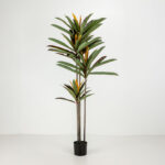 EDGE IRON ΔΕΝΤΡΟ ΤΕΧΝΗΤΟ ΣΕ ΓΛΑΣΤΡΑ 180cm PVC ΠΡΑΣΙΝΟ ΜΑΥΡΟ ΤΣΙΜΕΝΤΟ 030846