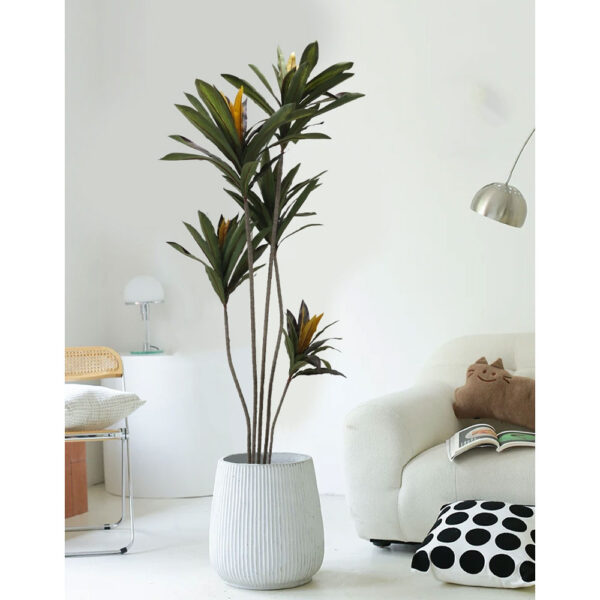 EDGE IRON ΔΕΝΤΡΟ ΤΕΧΝΗΤΟ ΣΕ ΓΛΑΣΤΡΑ 200cm PVC ΠΡΑΣΙΝΟ ΜΑΥΡΟ ΤΣΙΜΕΝΤΟ 030847 - Image 2