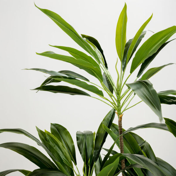 VELVET TREE ΔΕΝΤΡΟ ΤΕΧΝΗΤΟ ΣΕ ΓΛΑΣΤΡΑ 140cm PVC ΠΡΑΣΙΝΟ ΜΑΥΡΟ ΤΣΙΜΕΝΤΟ 030849 - Image 3