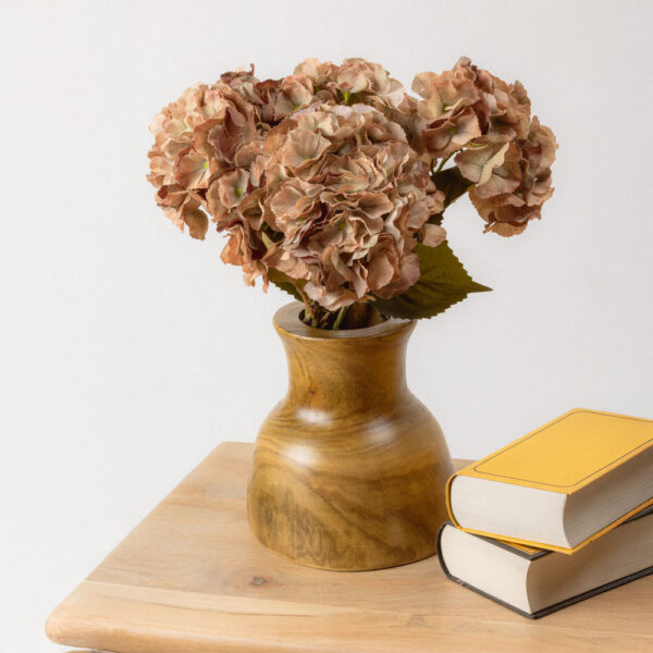 HYDRANGEA ΛΟΥΛΟΥΔΙ ΤΕΧΝΗΤΟ 52cm POLYESTER ΚΙΤΡΙΝΟ ΚΑΦΕ ΠΡΑΣΙΝΟ 030873 - Image 2