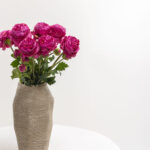 RANUNCULUS ΛΟΥΛΟΥΔΙ ΤΕΧΝΗΤΟ 48cm POLYESTER ΦΟΥΞΙΑ ΠΡΑΣΙΝΟ 030878 - Image 2