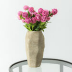 RANUNCULUS ΛΟΥΛΟΥΔΙ ΤΕΧΝΗΤΟ 42cm POLYESTER ΡΟΖ ΠΡΑΣΙΝΟ 030880 - Image 2