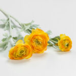 RANUNCULUS ΛΟΥΛΟΥΔΙ ΤΕΧΝΗΤΟ 51cm POLYESTER ΚΙΤΡΙΝΟ ΠΡΑΣΙΝΟ 030883 - Image 3