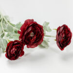 RANUNCULUS ΛΟΥΛΟΥΔΙ ΤΕΧΝΗΤΟ 51cm POLYESTER ΜΠΟΡΝΤΩ ΠΡΑΣΙΝΟ 030884 - Image 4