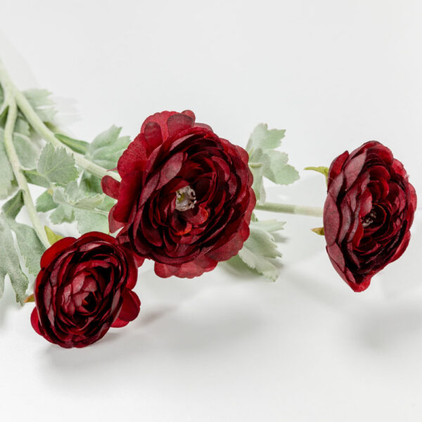 RANUNCULUS ΛΟΥΛΟΥΔΙ ΤΕΧΝΗΤΟ 51cm POLYESTER ΜΠΟΡΝΤΩ ΠΡΑΣΙΝΟ 030884 - Image 4