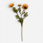 GRACEFUL RANUNCULUS ΛΟΥΛΟΥΔΙ ΤΕΧΝΗΤΟ 52cm POLYESTER ΠΟΡΤΟΚΑΛΙ ΠΡΑΣΙΝΟ 030885