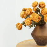 GRACEFUL RANUNCULUS ΛΟΥΛΟΥΔΙ ΤΕΧΝΗΤΟ 52cm POLYESTER ΠΟΡΤΟΚΑΛΙ ΠΡΑΣΙΝΟ 030885 - Image 2