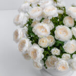 RANUNCULUS ΛΟΥΛΟΥΔΙ ΤΕΧΝΗΤΟ 61cm POLYESTER ΛΕΥΚΟ ΠΡΑΣΙΝΟ 030887 - Image 2