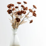 RANUNCULUS ΛΟΥΛΟΥΔΙ ΤΕΧΝΗΤΟ 81cm POLYESTER ΚΑΦΕ ΜΠΕΖ 030888 - Image 2