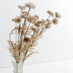 RANUNCULUS ΛΟΥΛΟΥΔΙ ΤΕΧΝΗΤΟ 81cm POLYESTER ΛΕΥΚΟ ΜΠΕΖ 030889 - Image 3