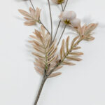 RANUNCULUS ΛΟΥΛΟΥΔΙ ΤΕΧΝΗΤΟ 81cm POLYESTER ΛΕΥΚΟ ΜΠΕΖ 030889 - Image 4