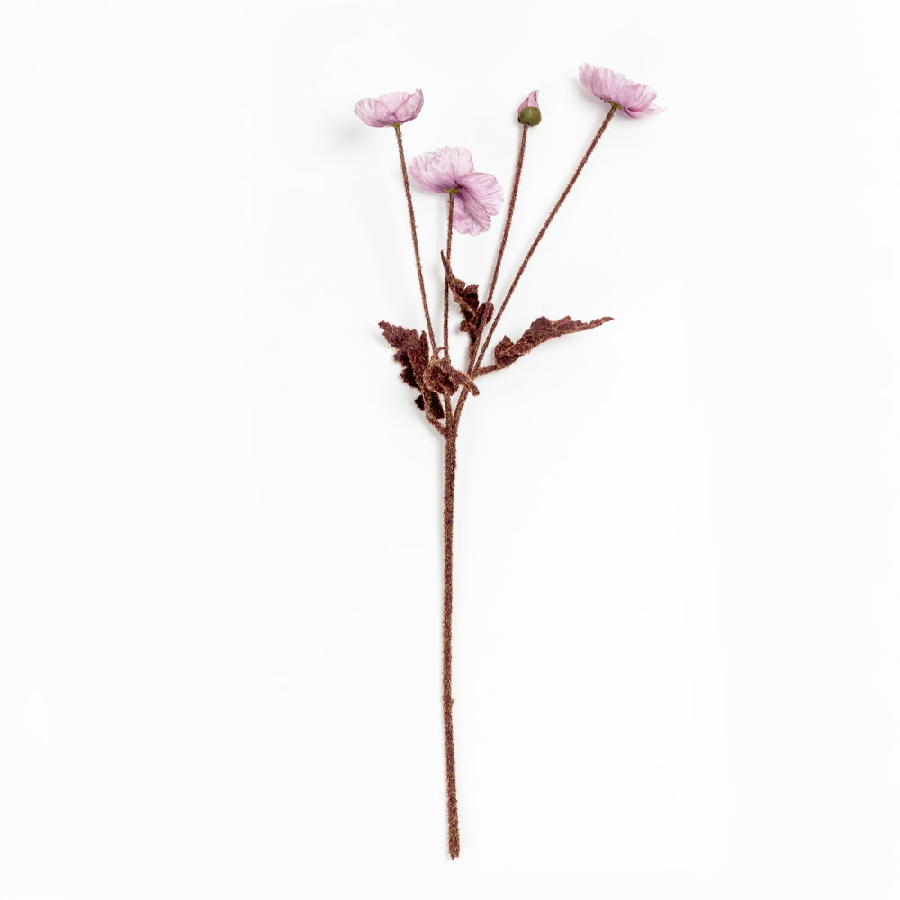 030895-erCQc-first-_1 POPPY ΛΟΥΛΟΥΔΙ ΤΕΧΝΗΤΟ 60cm POLYESTER ΛΙΛΑ ΜΩΒ ΠΡΑΣΙΝΟ 030895 - Image 1